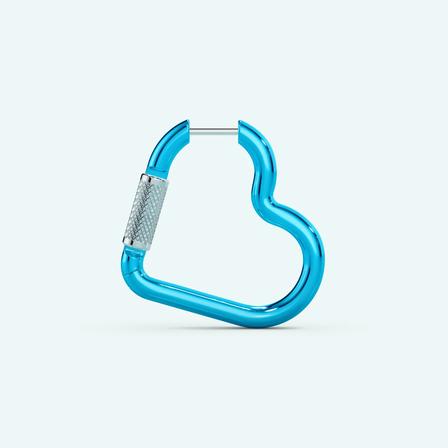 Mini Heart Carabiner Earring - Image 14