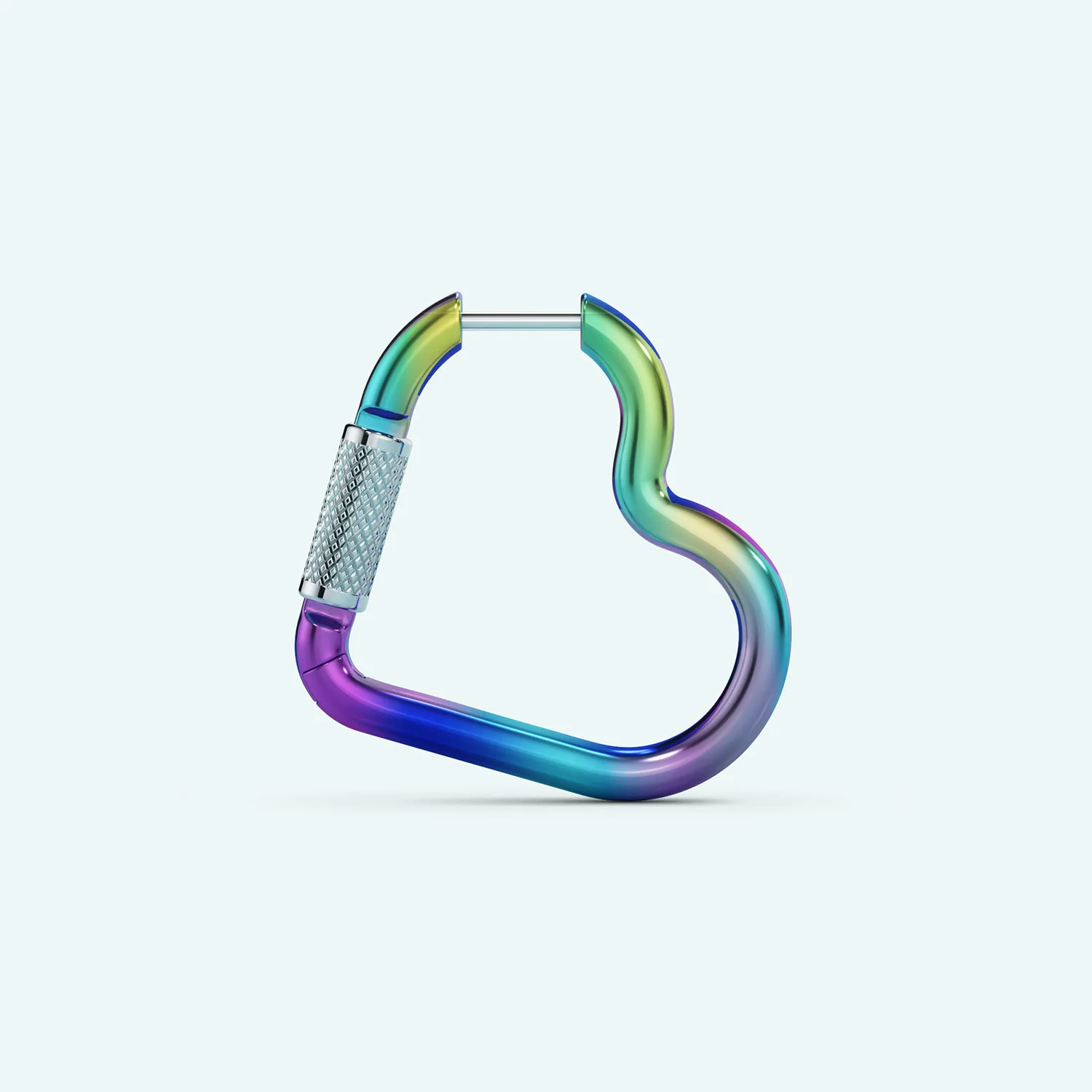 Mini Heart Carabiner Earring - Image 15