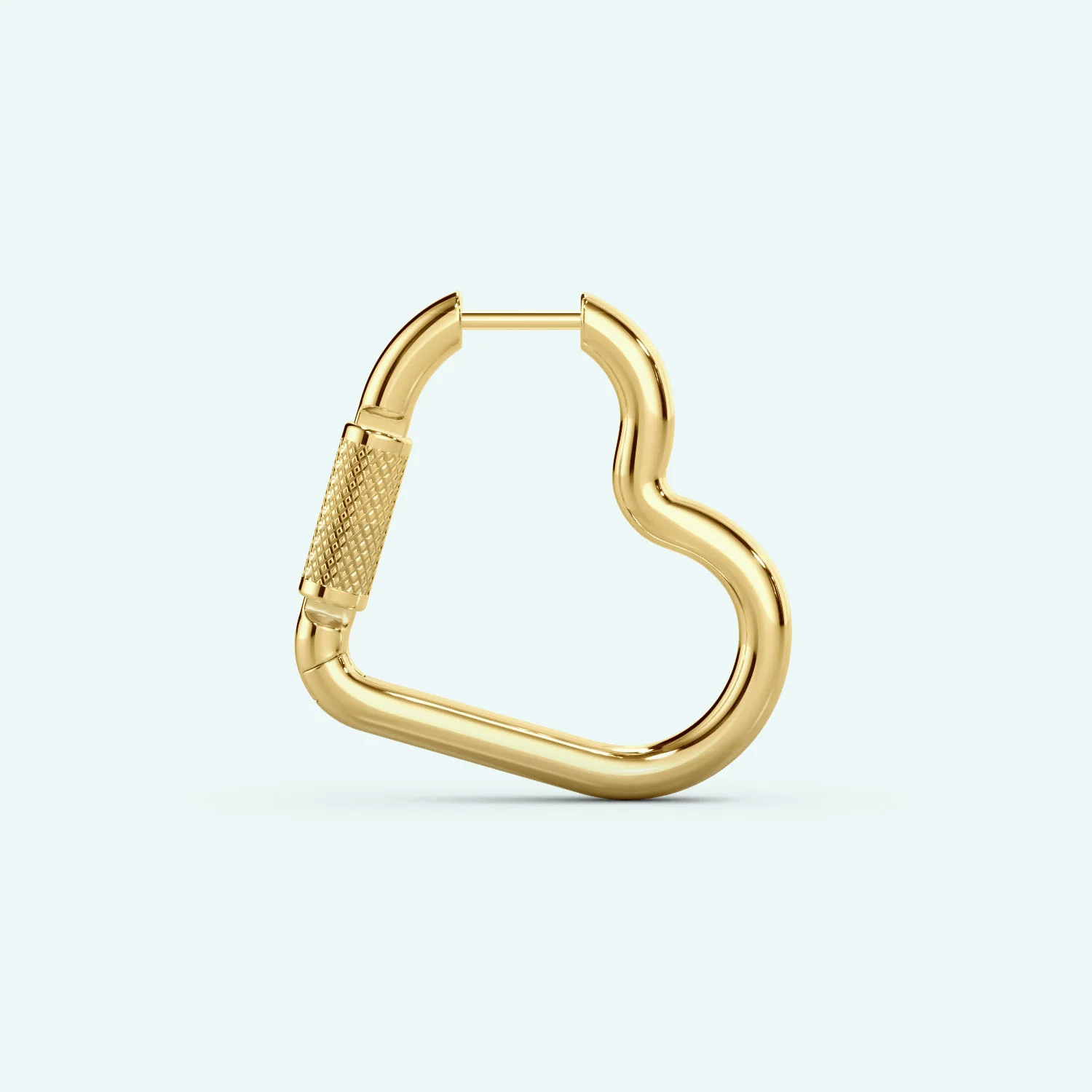 Mini Heart Carabiner Earring - Image 9