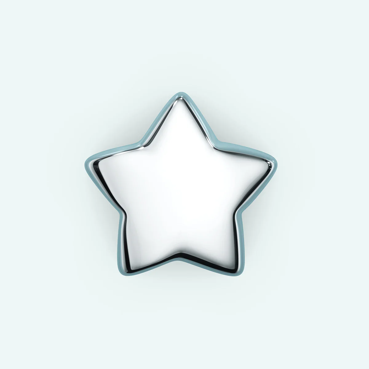 Puffy Stud Earrings - Star - Image 6